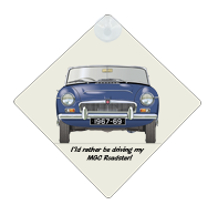 MGC Roadster (wire wheels) 1967-69 Car Window Hanging Sign